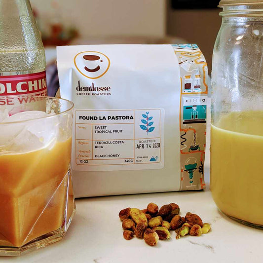 Quarantine Drinks V.8: Pistachio Rose Latte
