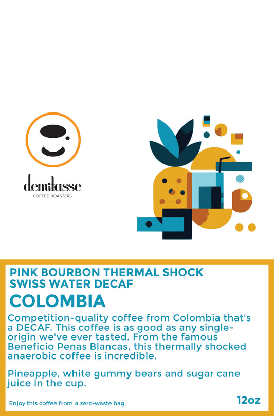 Colombia Pink Bourbon Thermal Shock Anaerobic Swiss Water Decaf