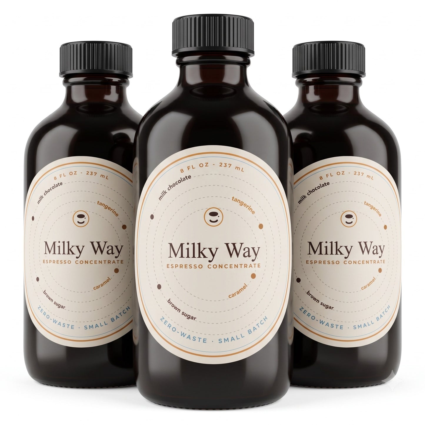 Milky Way Espresso Concentrate bottle — 8 fl oz — Café Demitasse